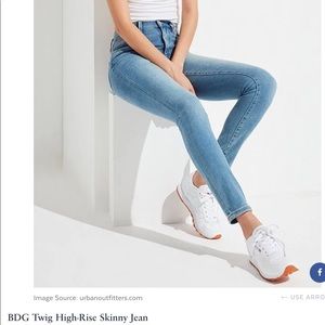 BDG Medium Wash Twig High Rise Denim